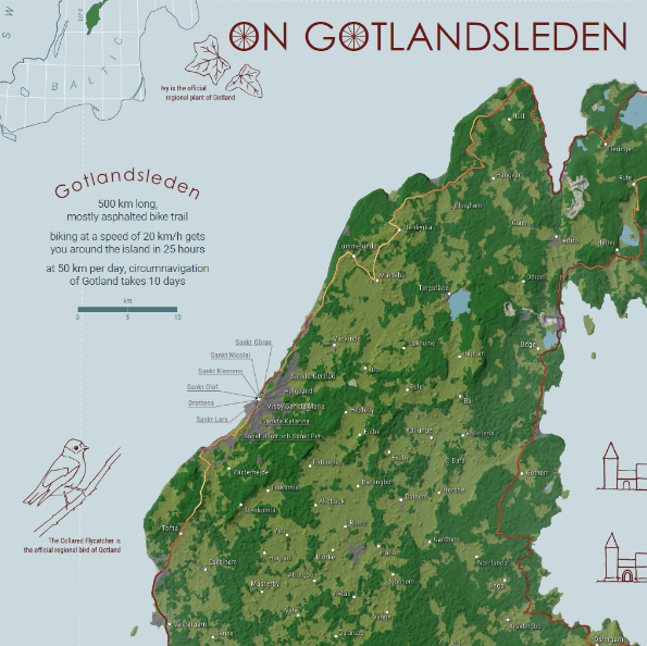 Map of Gotland