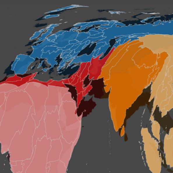 Language Cartogram